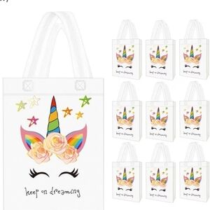 Colorful Unicorn Drawstring Gift Bags, 20 Bags